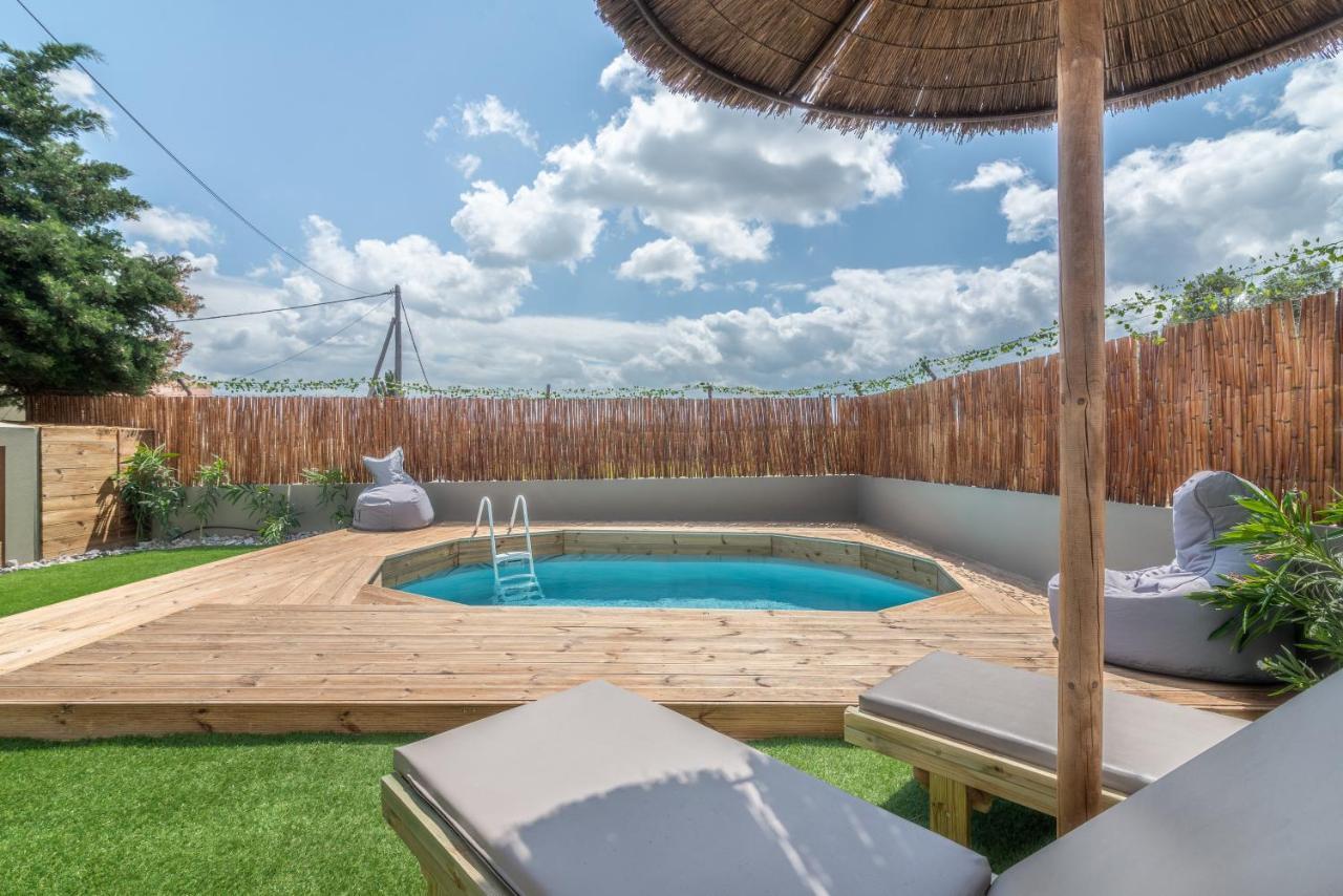 Cozy House With Pool Near Beach Gazi Εξωτερικό φωτογραφία