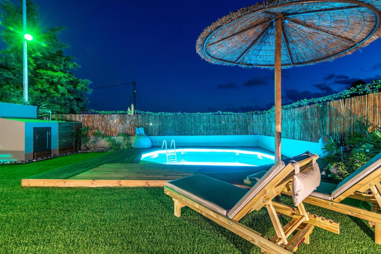 Cozy House With Pool Near Beach Gazi Εξωτερικό φωτογραφία