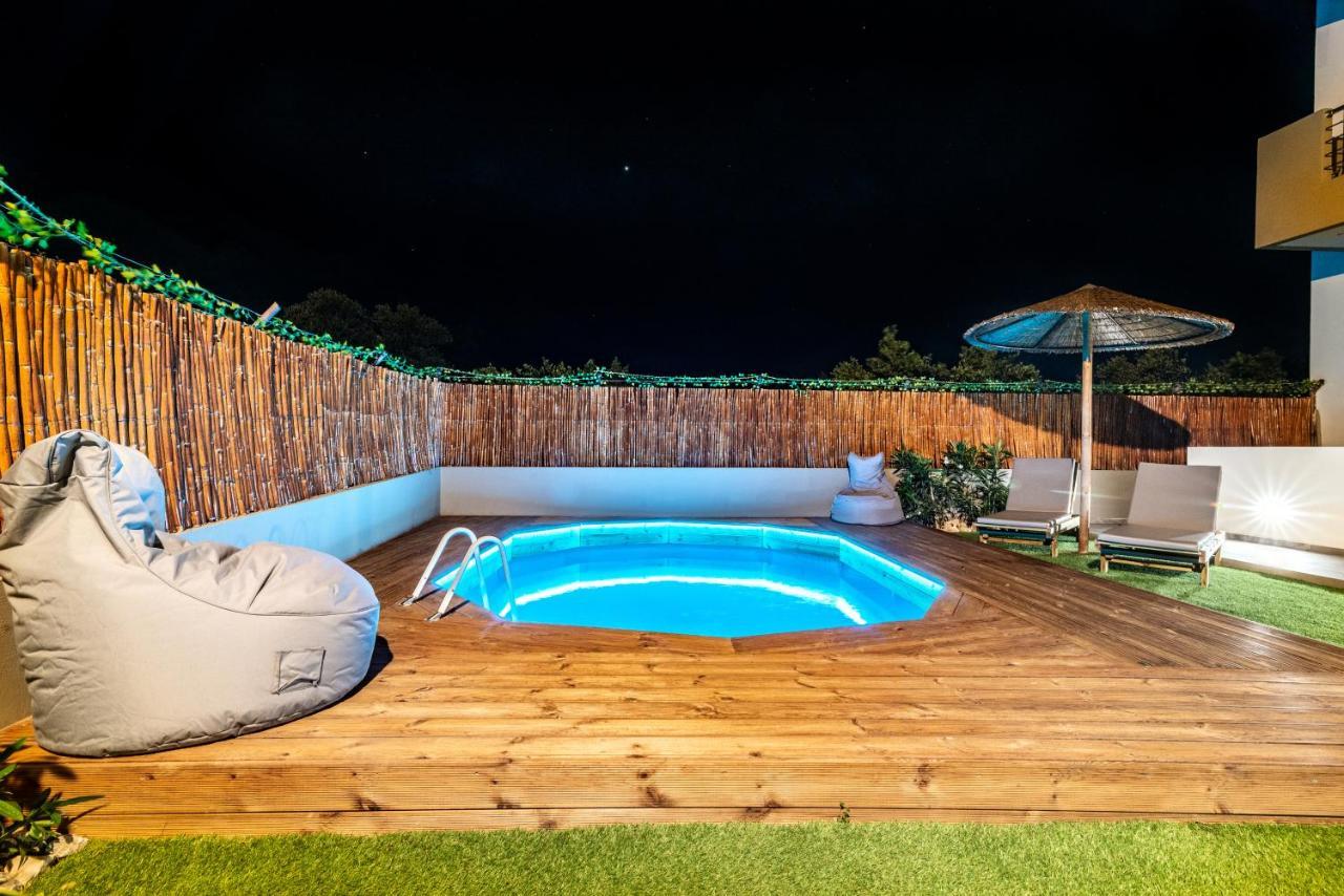Cozy House With Pool Near Beach Gazi Εξωτερικό φωτογραφία